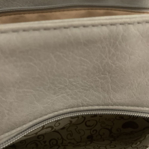 Women's shoulder bag, grey, 40x30 cm