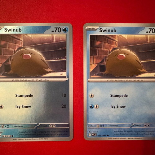 Swinub Pokemon Card PFL023 like new, Phantasmal Flames