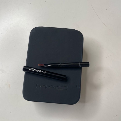Mac lipstick case with brush new