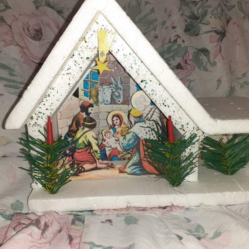 Nativity scene made of polystyrene new