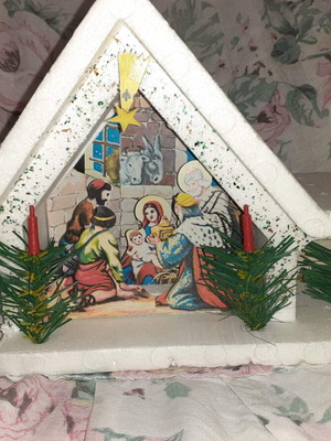 Nativity scene made of polystyrene new