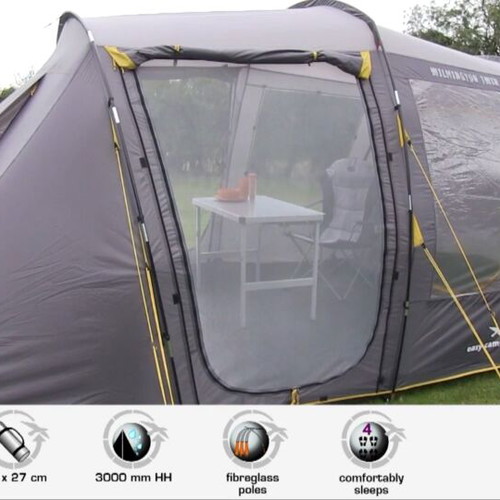 Easy Camp Wilmington Twin tent used, 6-8 person, 2 rooms