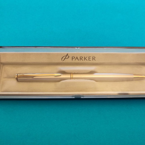 Parker Insignia Silver/Gold Roller Pen like new