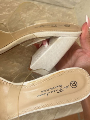 Luigi white platform sandals new