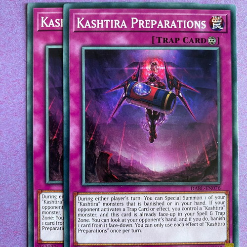 Yu-Gi-Oh Kashtira Preparations 2x 1st Edition trap cards like new