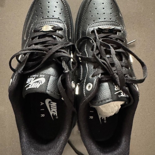 Nike Air Force 1 Low '07 LX Black Silver Women's Sneakers Size 39 New