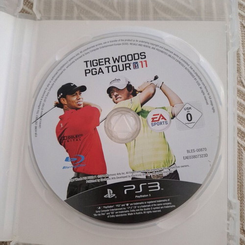 Tiger Woods PGA Tour 11 PS3 game used in excellent condition