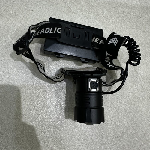 Fishing headlamp used, very powerful