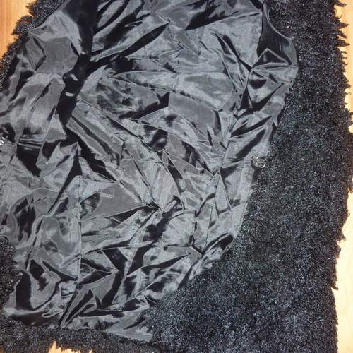 Women's sleeveless black polyester medium vest used