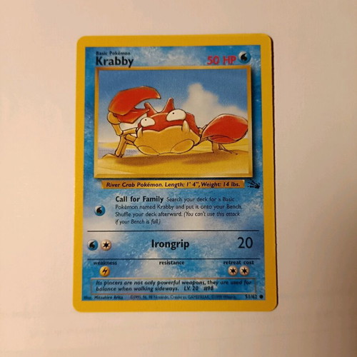 Krabby (Fossil 51/62) Pokemon Card in - 2,00 - Vendora.cy Krabby (Fossil 51/62) Pokemon Card in - 2,00 - Vendora.cy