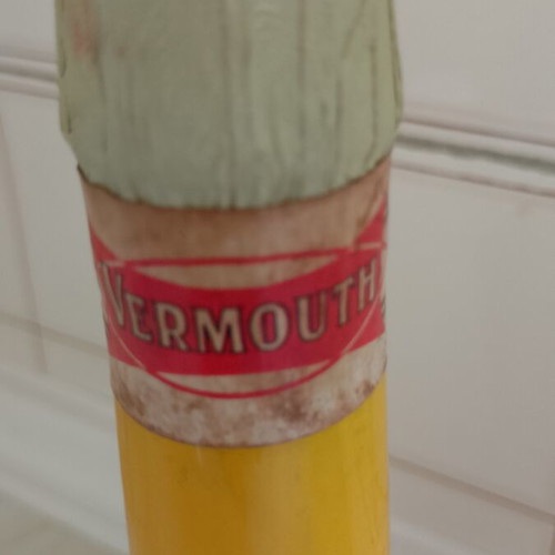 Vintage Vermouth Bottle with Daisy Duck Label like new