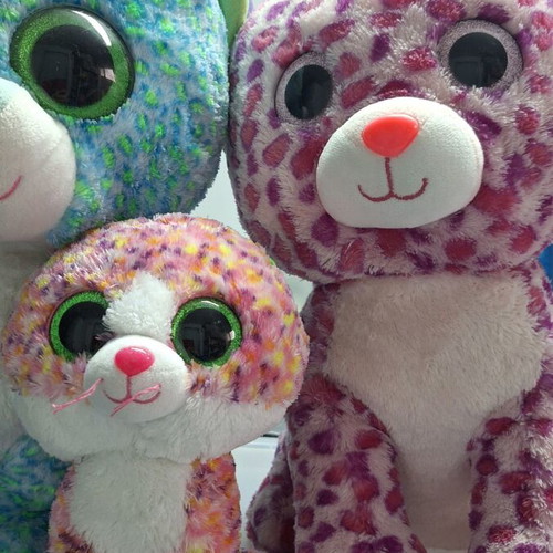 TY plush toys used, pack of 3 with 1 Jumbo