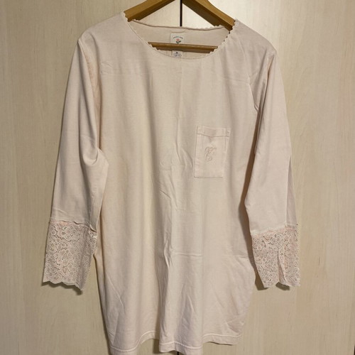 Victoria's Secret cotton nightgown pink, like new, long sleeve