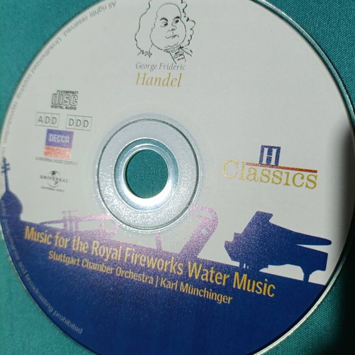 Handel Music for the Royal Fireworks Water Music CD new, classical