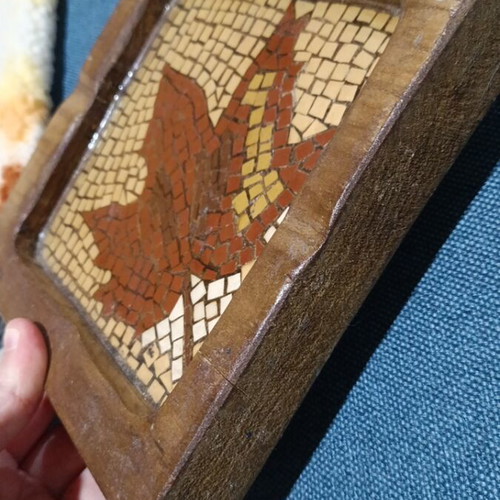 Mosaic ashtray handmade like new