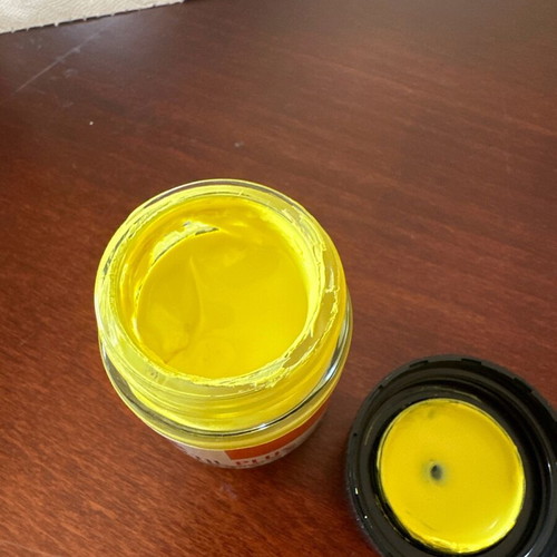 Fabric paint used, yellow