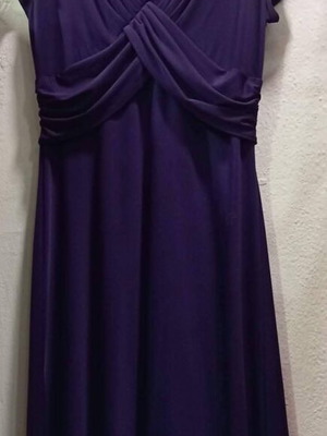 Ann Taylor midi dress new, wide fit purple