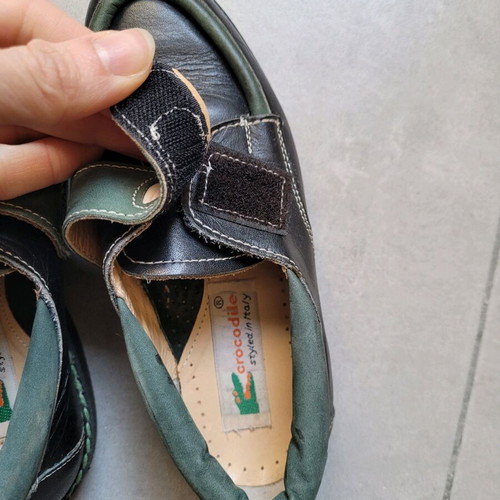 Boys' shoes used, size 31, Crocodile black and green