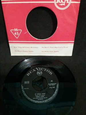 Mario Lanza O Sole Mio 7" μεταχειρισμένο, κλασική μουσική