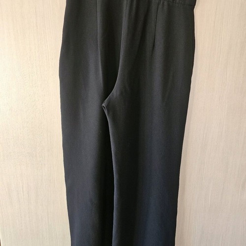 Zara crop zip culotte pants black like new, size S