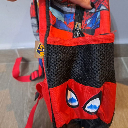Spirlderman toddler backpack used without front mask