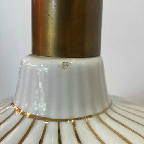 Vintage porcelain Mid Century table lamp 34x23 cm