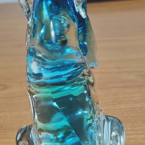 Murano blown glass decoration like new