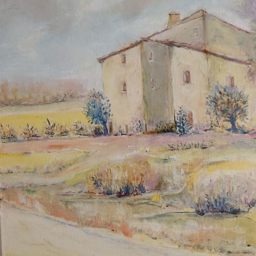Original painting "Agrotiko Topio" 50x50 cm new
