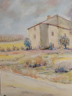 Original painting "Agrotiko Topio" 50x50 cm new