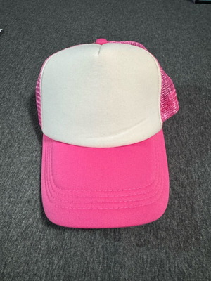 Hat with pink mesh new, one size