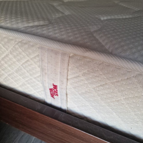 Double bed and mattress used 1.60x2.00 m