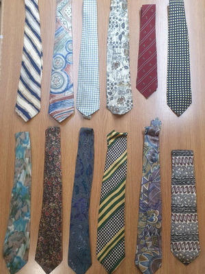 Branded 100% silk ties like new