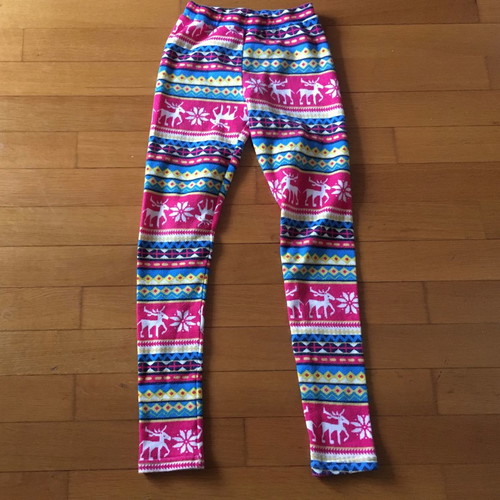 Leggings used with Christmas print for age 14-16