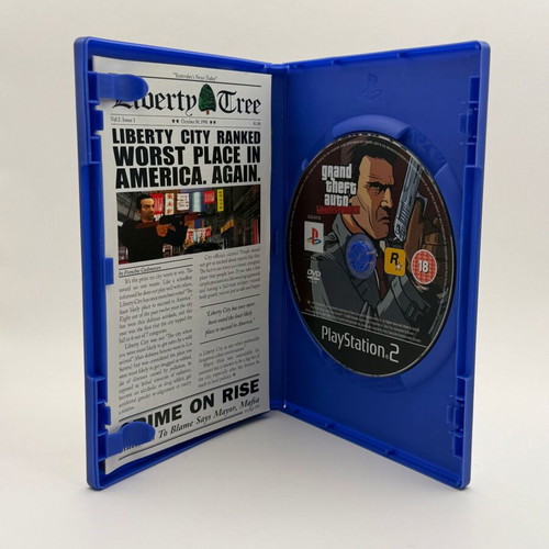 Grand Theft Auto Liberty City Stories PlayStation 2 used with manual and map