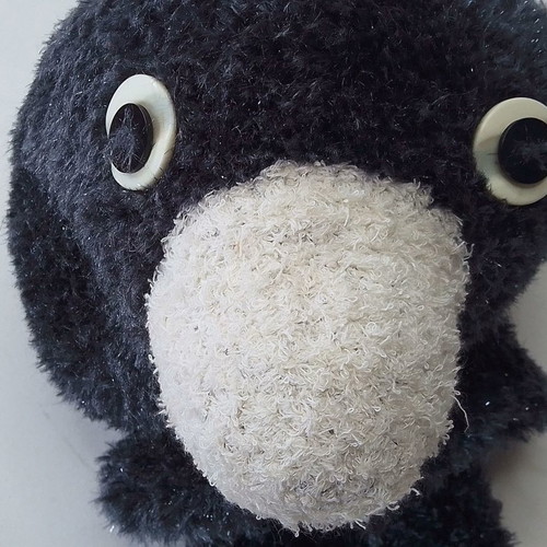 Plush puppet glove animal crow Charcoal The Raven used