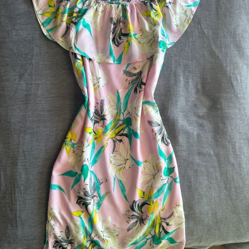 Sisley printed midi dress with floral pattern