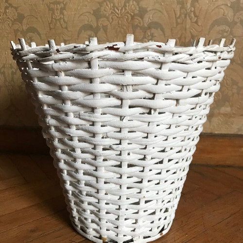 Woven office basket used