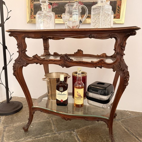 Ottocento bar cart circa 1850, like new