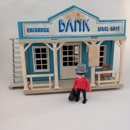 Playmobil 3422 Lyra bank set used with box