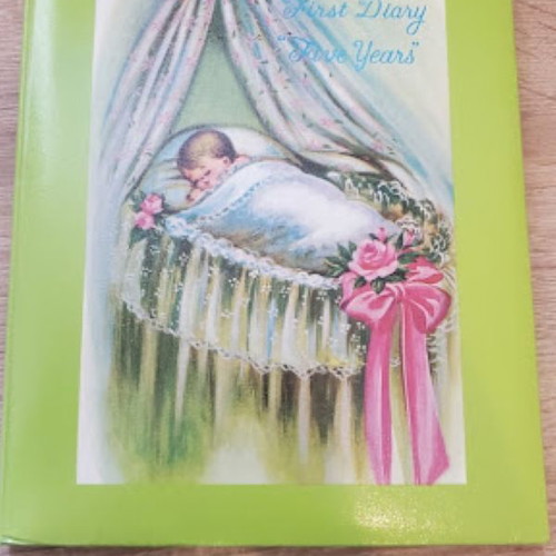 Vintage λεύκωμα Baby's First Diary Five Years καινούργιο
