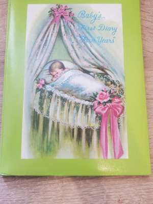 Vintage λεύκωμα Baby's First Diary Five Years καινούργιο