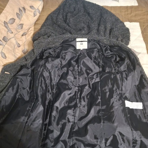 BSB knitted coat like new, dark gray, sizes L-XL