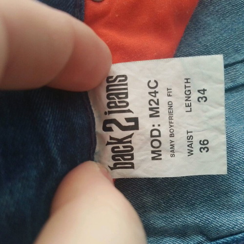 Back 2 Jeans pants size 36x34 like new, blue