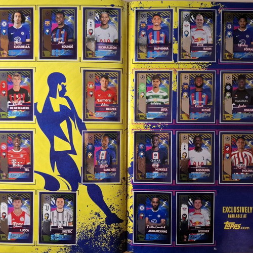 Topps UEFA Champions League 2022-23 Album like new, nearly complete