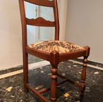 Solid wood dining table with 6 chairs