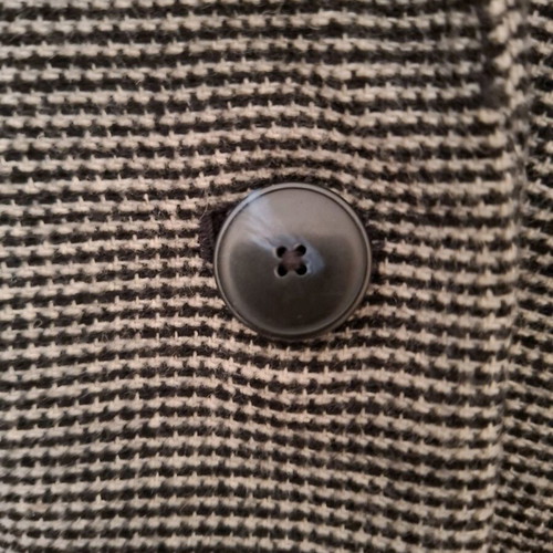 Bershka Long Coat like new, grey-black tweed look size M