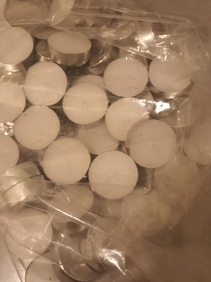 White tealight candles new, pack of 49