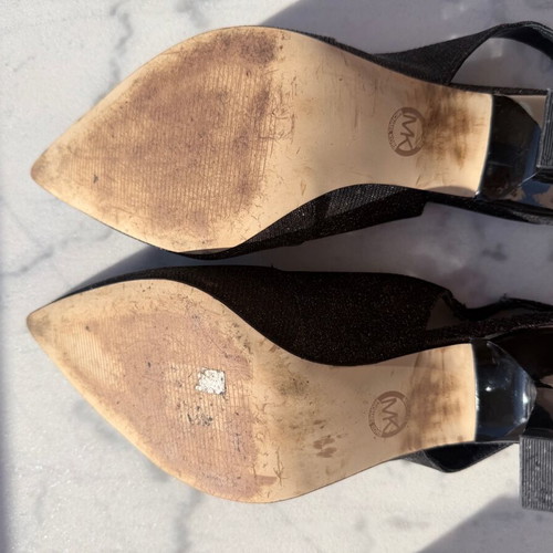 Michael Kors Chelsea Sling heels like new, size 42, black-brown