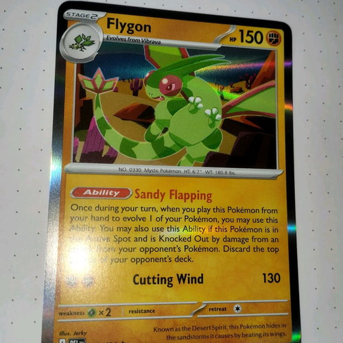 Flygon Pokemon card like new