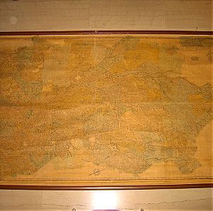 Χάρτης των Αθηνών (κέντρο) του 1917